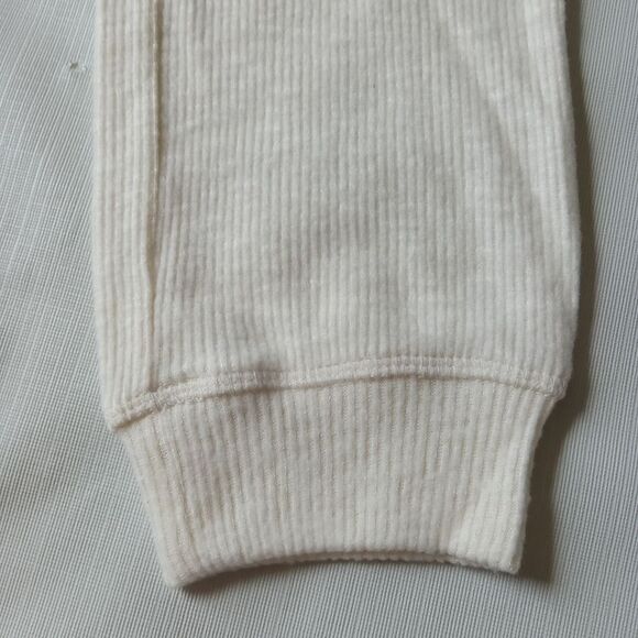 Treasure & Bond Ivory Cream Ribbed Drawstring Joggers Girls Size Large 10/12 - Picture 11 of 14